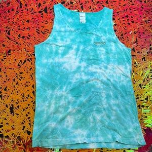 RIPNDIP blue and white tyedye tank